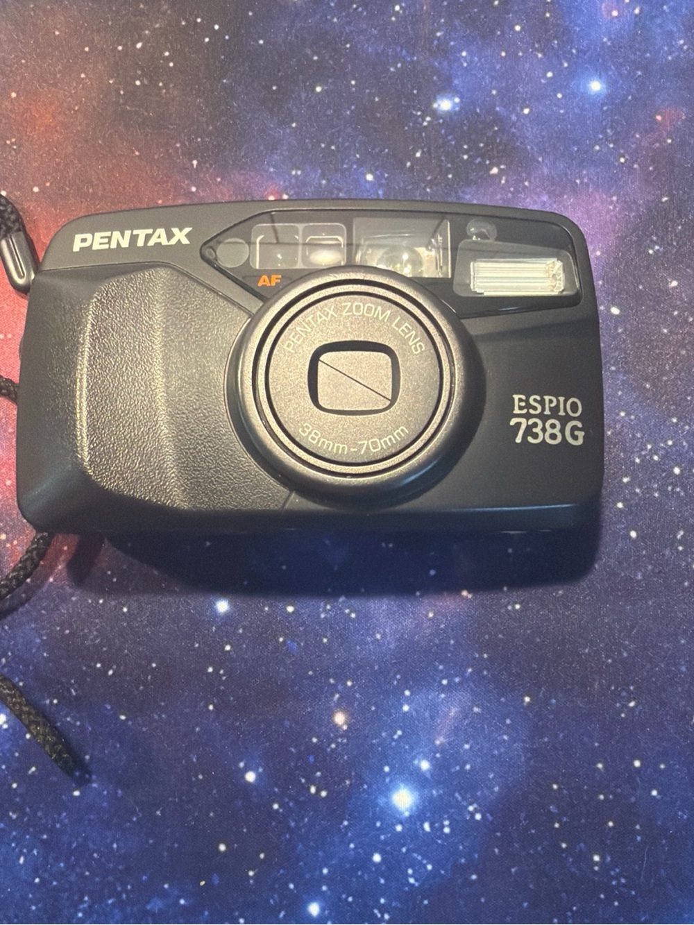 Pentax Black Espio 738G 38-70mm Compact Film Camera